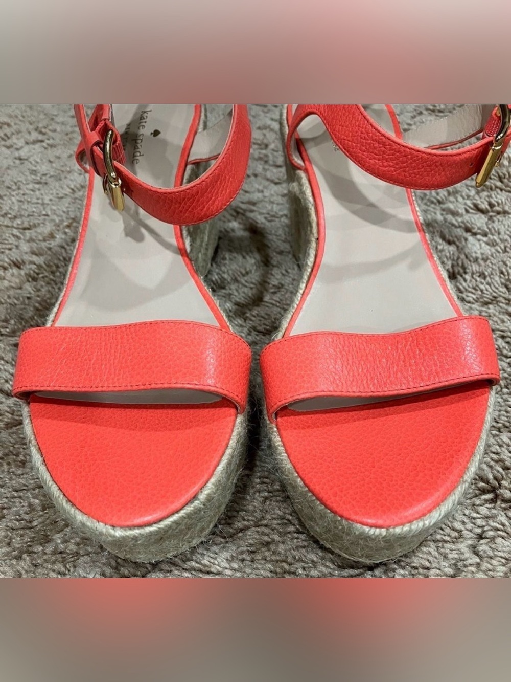 Kate Spade Tarin' Platform Espadrille Wedge Sandal * Size 10 - Picture 5 of 16